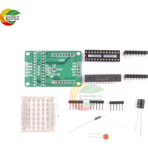MAX7219 7219 8X8 Red LED Dot Matrix Module MCU Control Controller Display Drive Driver Board DIY Kit For Arduino Common Cathode