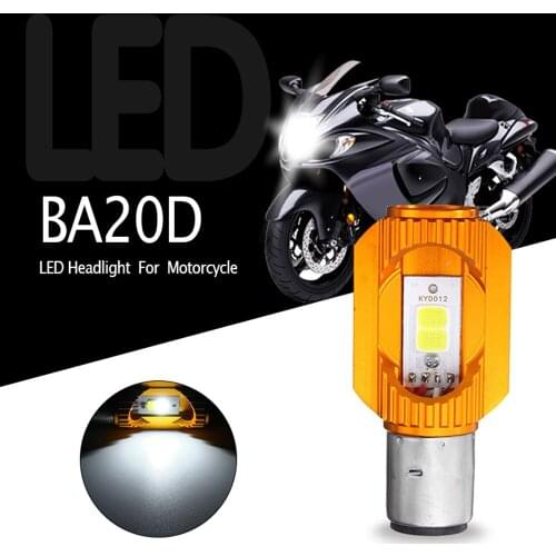 Motorcycle LED headlights H6 BA20D 12W 6500K COB LED Light for ATV Moto Motorbike Accessories Fog Lamp