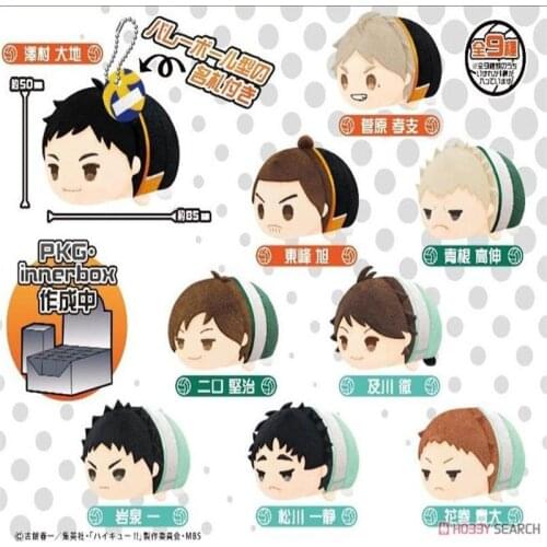 Stuffed Haikyuu 8.5cm Plush Doll Toys For Children Mochi Mascot Iwaizumi Aoba Johsai Oikawa Cute Nishinoya Sugawara Pendant Gift