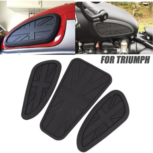 New Retro Motorcycle Cafe Racer Gas Fuel tank Rubber Sticker Protector Sheath Knee Tank pad Grip Decal For T120 T100