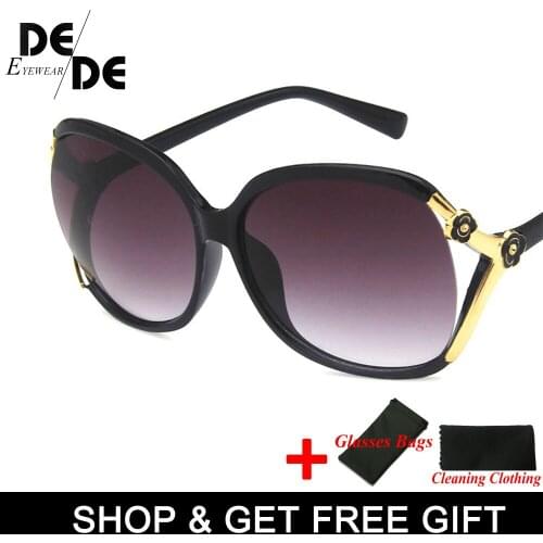 Oculos UV400 Retro Oversized Oval Sunglasses Women Luxury Brand Classic Vintage Camellia Ladies Glasses Shades goggles