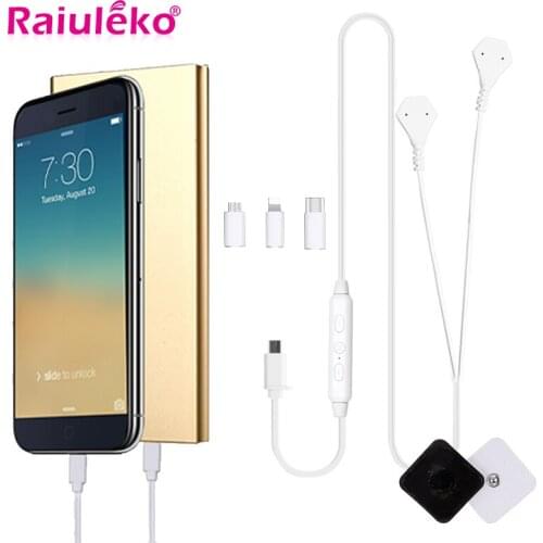 Portable Mini Pulse Body Massager Mobile Phone Control Electric Body Massage Tens Muscle Stimulator Carry-on Meridian Massager