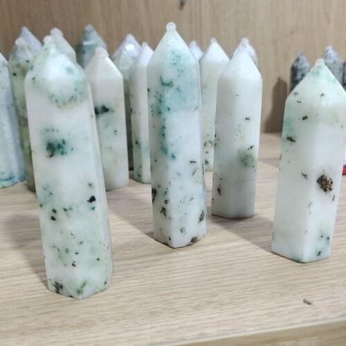 Natural phenix stone Points pillar column Terminated Wand Specimen Healing Reiki mineral