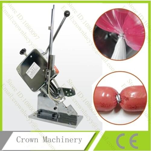 Single U-shape503/506/508 Manual hand clipper for sausage; plastic bag tying machine