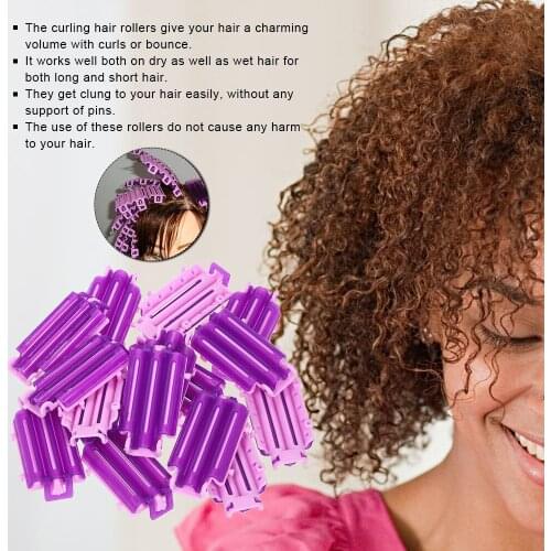 36 Pieces Cold Wave Rods Corn Curler Maker Hairdressing Clip Hair Styling DIY Tool Salon Travel Home Use