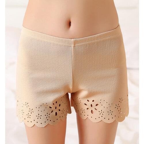 JIAYAN Safety Short Pants Women Seamless Breathable Shorts Korean Boxer Panties Lady Summer Soft Underwear New Hollow Out