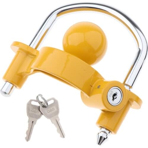 Universal Boat Motorcycle Trailer Zinc Alloy Ball Coupler Lock Heavy Duty Hitch Lock Motor Anti-Theft Lock Height Adjustable