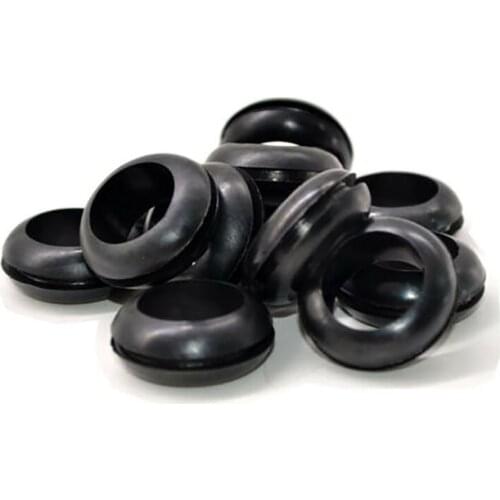 10PCS Black Rubber Blanking Cable Wiring Open Grommets 3mm 4mm 5mm 6mm 7mm 8mm to 70mm