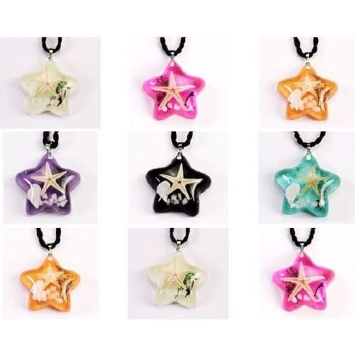 FREE SHIPPING 12 pcs star design Personality starfish fashion pendant