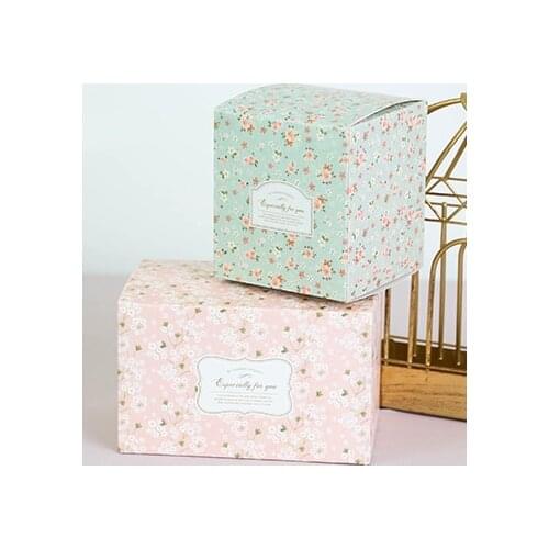 13x9x8cm Pink and blue Baking box Sweet circle Cheese carton packaging Cheese Cake Packing box100pcs/lot