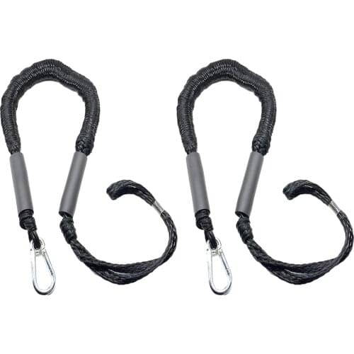 2Pcs 4FT Bungee Dock Line Boat Mooring Rope For , Kayak, Pontoon, Canoe, Power Boat Accessories