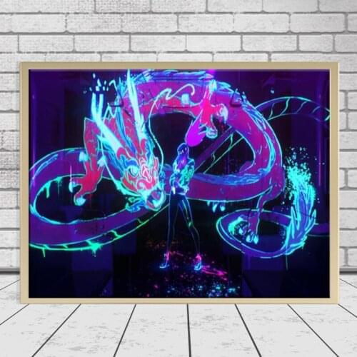 New 5D diy diamond painting full square round mosaic diamond embroidery game poster home decoration children gift