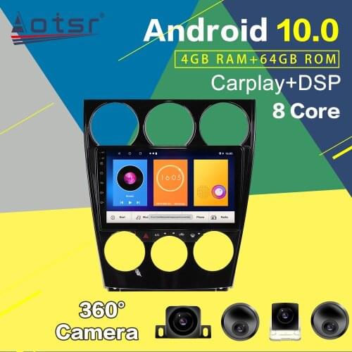 Android 10.0 64GB PX6 Car Radio GPS Navigation For Mazda 6 2002-2007 Multimedia Player Auto Stereo Audio Head Unit 360 Camera 2K
