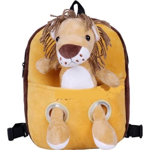 Anime Pink Flamingo Backpack For Kids Cartoon Figure Plush Backpack School Bag Cute Birthday Gift Bag childrens school Bags