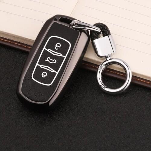 Zinc Alloy+Leather Car styling Key Cover Case for GEELY atlas Emgrand EC7 EC718 EC715 Global Hawk GX7 GC7 SC6 Auto Accessories