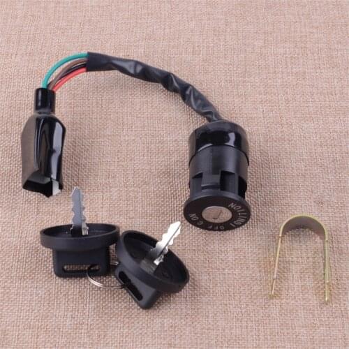 Black Ignition Switch Key Replacement Fit For Polaris Sportsman 90 2001-2004 2005 2006 2007 2008 2009 2010 2011 2012 2013 2014