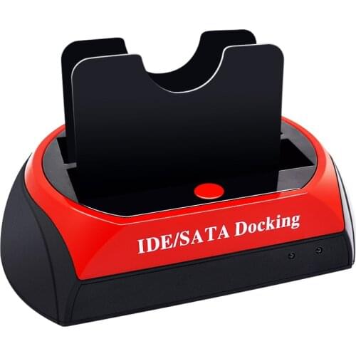 All In 1 HDD Docking Station HD Dual IDE SATA to USB 2.0 2.5" 3.5" External HDD Box Hard Disk Drive Enclosure HD Reader Dock