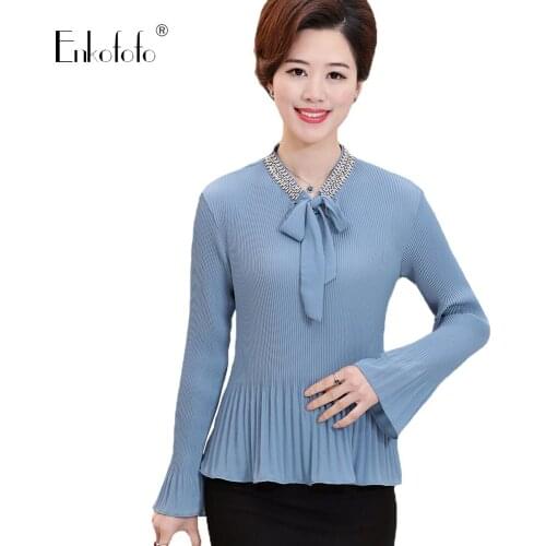 Блузки с бантом Enkofofo China At AliExpress