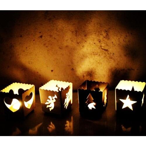 European Style Wrought Iron Christmas Candle Holder Creative Home Decoration Wrought Iron Candle Holder Crafts Home Decor