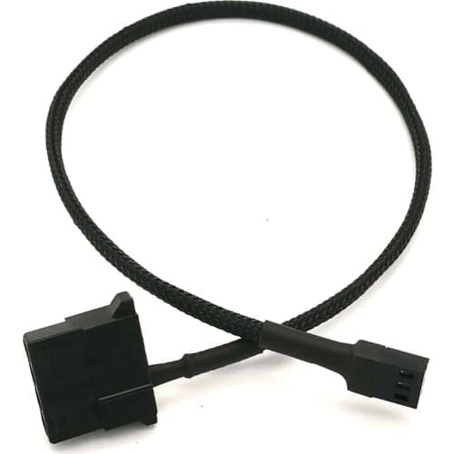 Computer IDE 4Pin Molex Female To 3Pin Female Power Adapter Cable