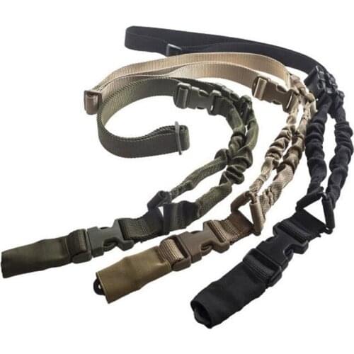 M4 AR15 Adjustable Military One Point Tactical Gun Sling Single Point Quick Release Bungee Rifle Shoulder Belt Hunting Starp