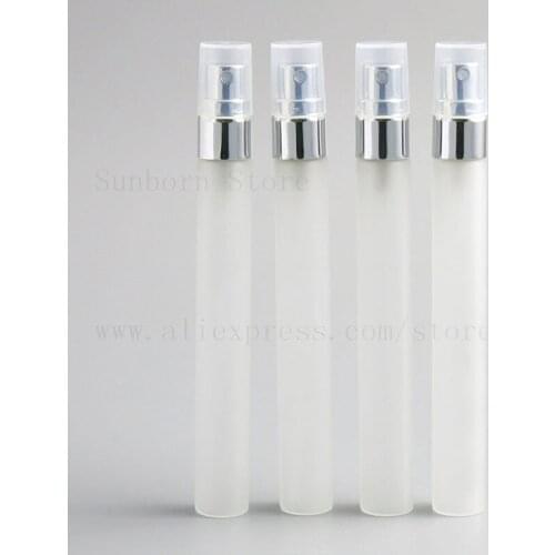 10ml Refillable Mini Perfume Spray Bottle Glass Spray Atomizer Portable Travel Cosmetic Container Perfume Bottle 24pcs