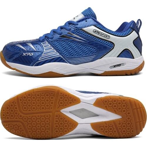 New Training Badminton Shoes Men Blue Anti Slip Tennis Shoes Male Breathable Volleyball Sneakers Quality Tennnis Sneakers