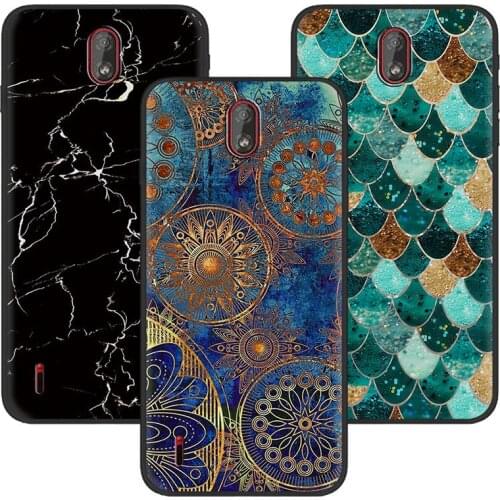 Back Cover Soft Phone Case For Nokia C1 TPU Waterproof Anti-dust Fashion Design Silicone Cartoon