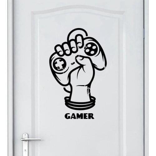 NEW Gamer Wall Sticker Self Adhesive Vinyl Waterproof Wall Art Decal For Kids Rooms Decoration Decoration Accessories