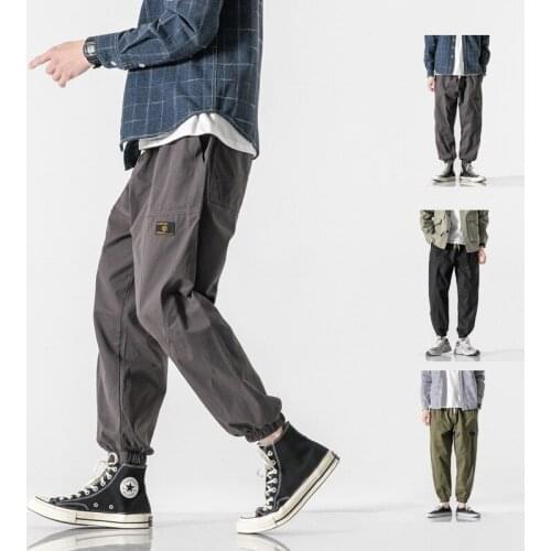 2021 spring/summer new Japanese mens casual pants Loose, versatile, cupped pants Personality Trend Pants