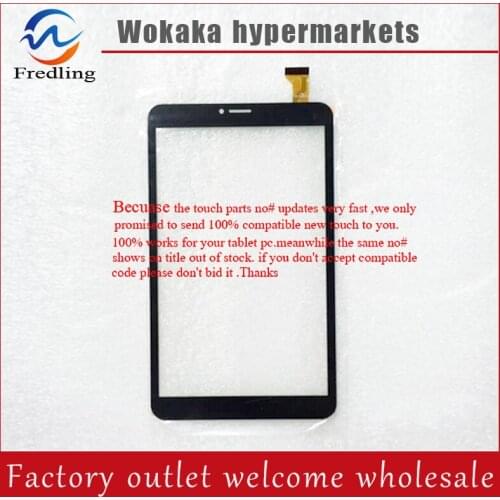 New Touch Screen Digitizer For 8" Irbis TZ852 3G Tablet Touch panel glass sensor replacement Free Shipping