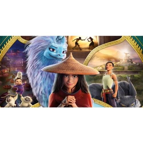 Raya and The Last Dragon pattern cool and big beach towel super soft bamboo fiber Anime bath towels for gym travel shower 140x70