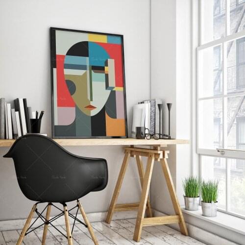 Exhibition posters, art printing, Bauhaus wall decoration posters, Bauhaus wall printing, abstraction, wall decoration, bathroom