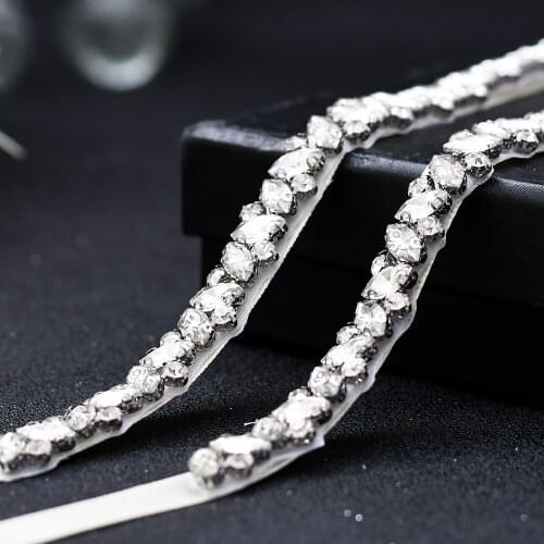S404 High Quality Rhinestone Bride Accessories Wedding Belts Girl Party Prom Evening Dresses Bridesmaid Dress Decoration Belt