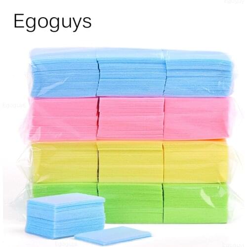 Multicolor Nail Art Wipes Tips Soft Cosmetic Cotton Gel Remover Lint-Free Napkins Absorb Glue Soak Cleaning Paper Cleanser Wiper