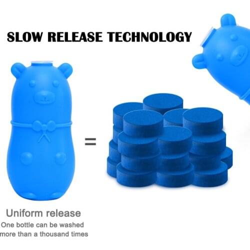 Blue Automatic Toilet Bowl Cleaner Deodorant Antibacterial Cleaning Tools for Bathroom Toilet Tank JDH88