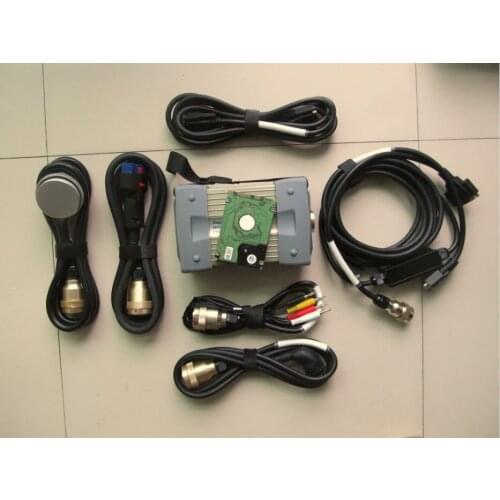 Super red mb star c3 diagnostic tool with software hdd 120gb with seven cables works for 12v 24v