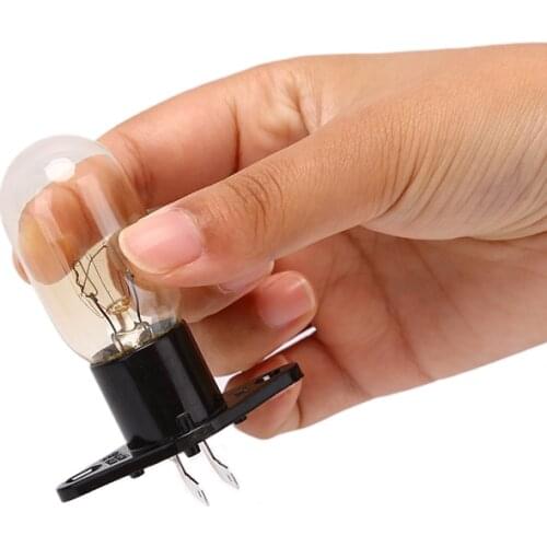2 Sizes New Base Design Universal Microwave Oven Global Light Lamp Bulb 230V 20W Replacement