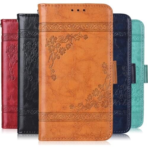 On BQ 5514G Vintage Wallet Flip Case for BQ BQ-5514G Strike Power Case with Strap Stand Luxury PU Leather Cover Case Fundas