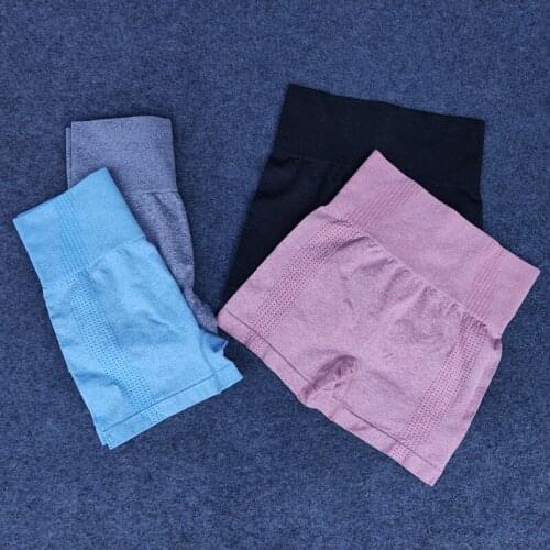 Womens Shorts Yoga Fitness High Waist Seamless Workout Shorts Sport Gym Leggings Slim Tummy Control Athletic Shorts