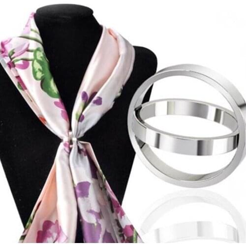 1PC Buckle Brooches Women Accessories Scarf Clip Metal Shawl Decoration Fashion Delicate Jewelry Gift