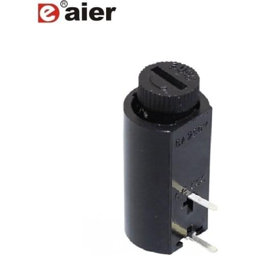 100PCS BF-017 Panel Mount 2 Pin 5x20 Horizontal Fuse Holder With PCB Terminal 10A 250VAC