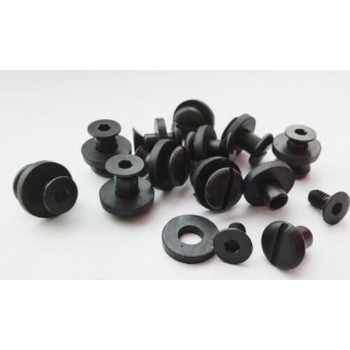 200PCS 7.5mm Kydex Holster Stainless steel SU304 screw knife scabbard screw Tek lok buckle screw with Rubber pad for 5mm hole