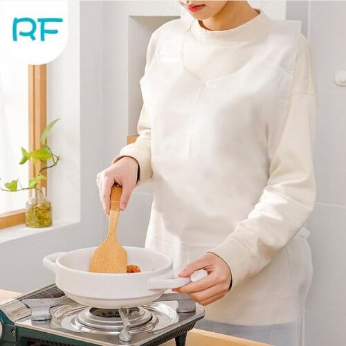 5pcs/set Disposable CPE Waterproof Sleeveless Apron Waterproof and Oil Repellent Multipurpose Apron Kitchen Cooking Apron R-F