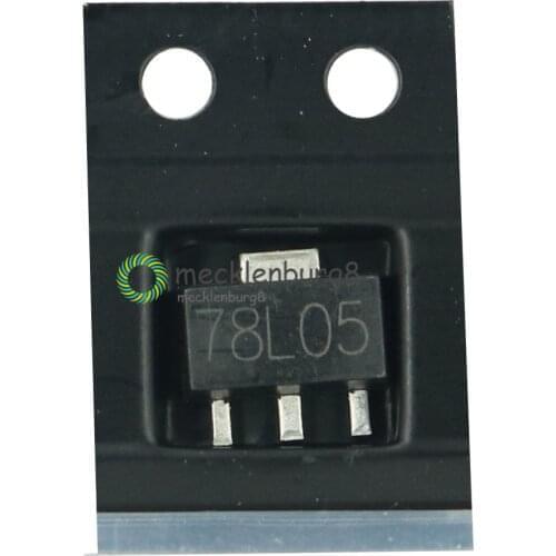 50pcs/lot 78L05 SOT89 Triode original new IC