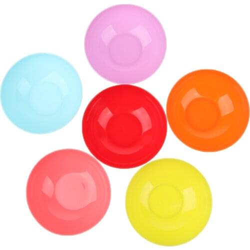 6 piece stackable plastic trays set with lunch dinner dishes