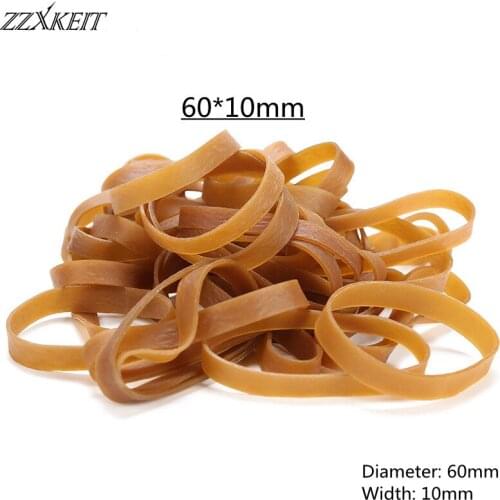 60*10mm Rubber Band High Quality Office Rubber Ring Rubber Bands Strong Elastic Stationery School Office Supplies