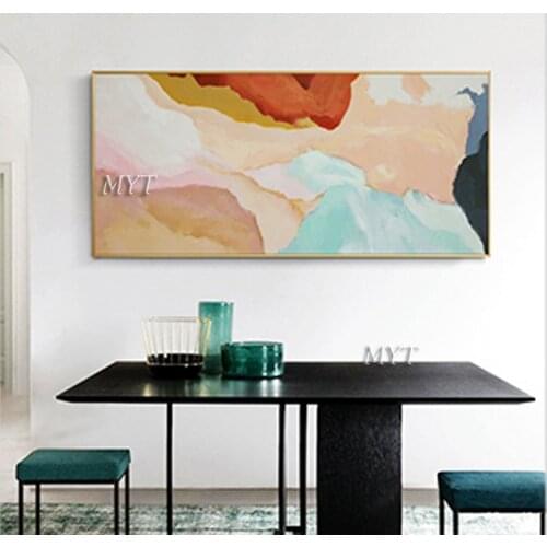 Abstract Oil Painting 100% Handpainted Colorful Landscape Art Picture On Canvas For Home Decor Modern Abstract Wall Art Painting