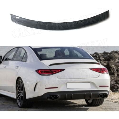 Carbon Fiber Rear Bumper Lip Spoiler Wing Fit For Mercedes Benz CLS Class W257 CLS260 300 350 450 CLS53 AMG 2019 UP