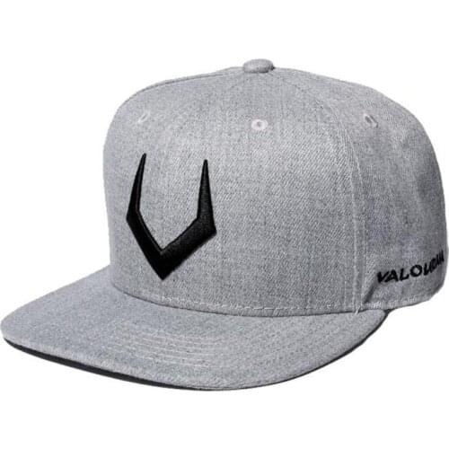 Seioum High Quality Grey Wool Snapback 3D Pierced Embroidery Hip Hop Cap Flat Bill Baseball Cap For Men And Women